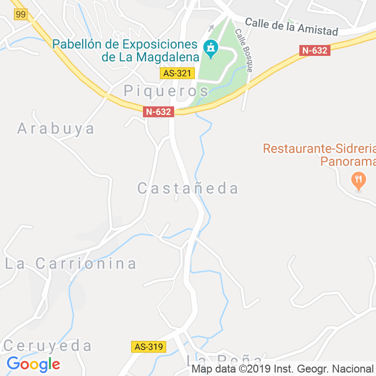 Código Postal de Castañeda en Asturias