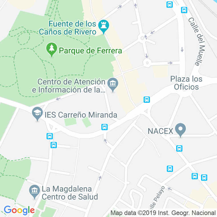 Código Postal calle Eloy Fernandez Caravera en Avilés