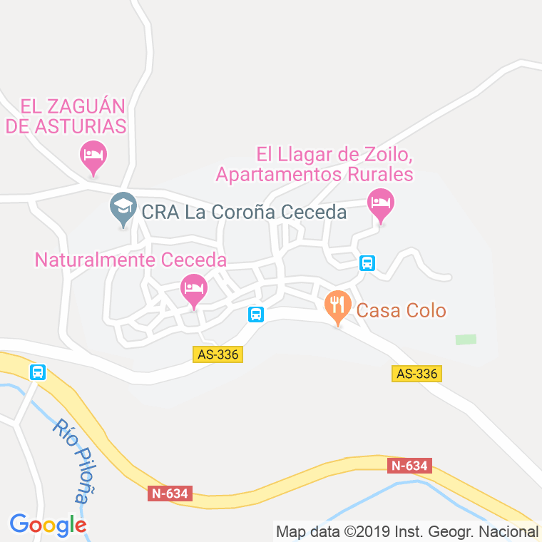 Código Postal de Sienra (Ceceda) en Asturias