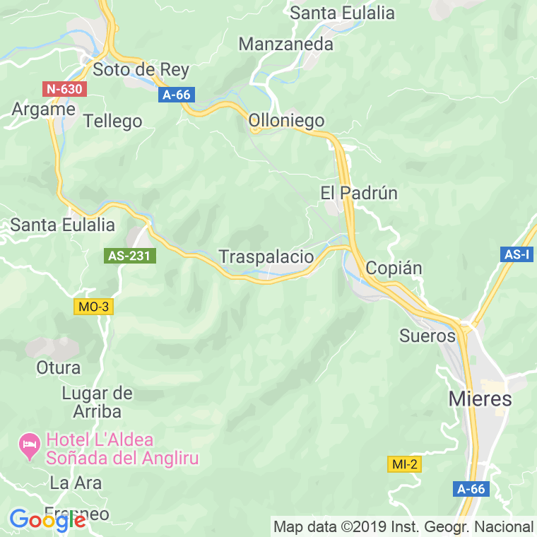 Código Postal de Fenosa (Mieres) en Asturias
