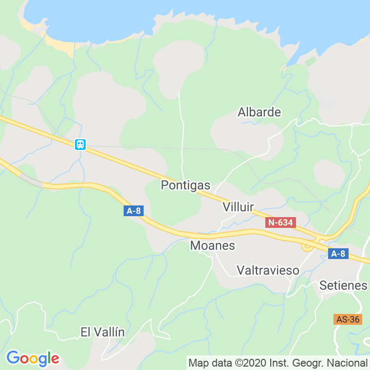Código Postal de Pontigas en Asturias