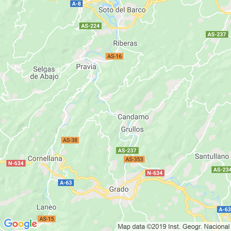 Código Postal de Vallin (Candamo) en Asturias