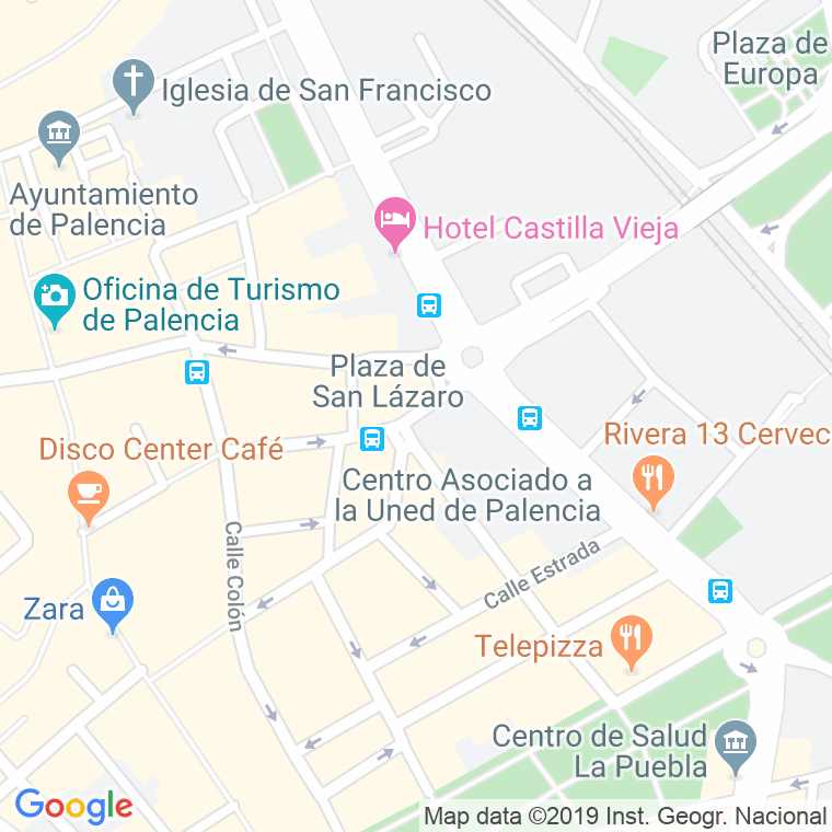 Código Postal calle San Lazaro, plaza en Palencia