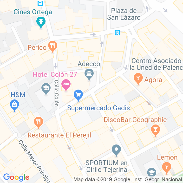 Código Postal calle Empedrada en Palencia
