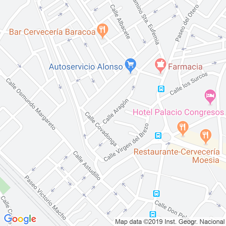 Código Postal calle Aragon en Palencia