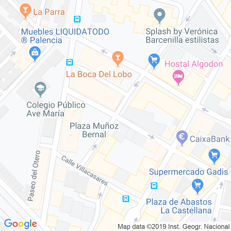 Código Postal calle Francisco Pizarro en Palencia