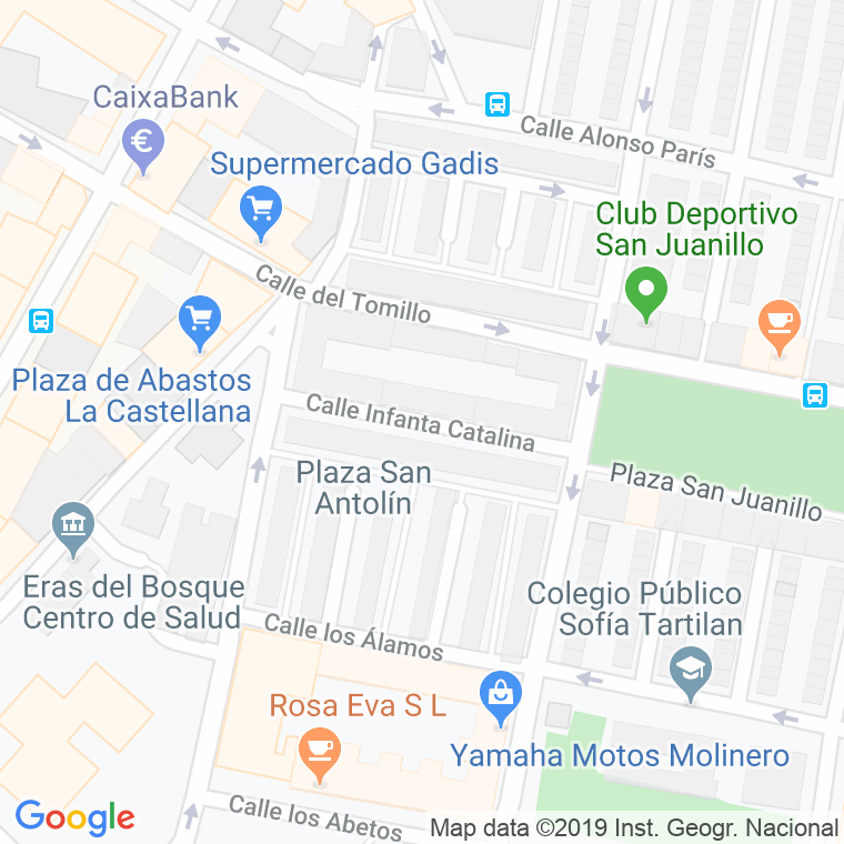 Código Postal calle Infanta Catalina en Palencia