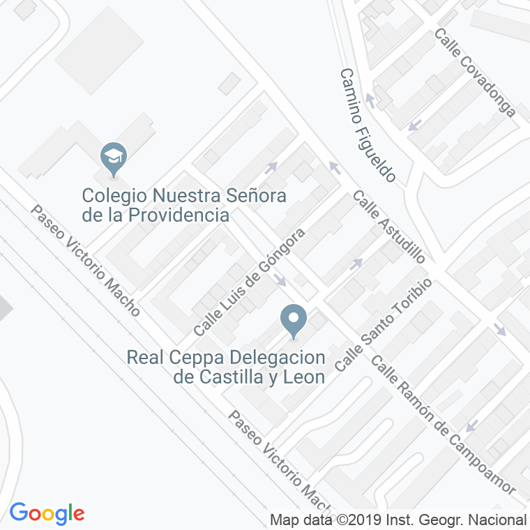 Código Postal calle Luis De Gongora en Palencia