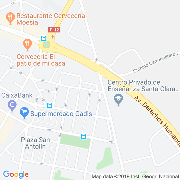 Código Postal calle Margarita La Tornera en Palencia