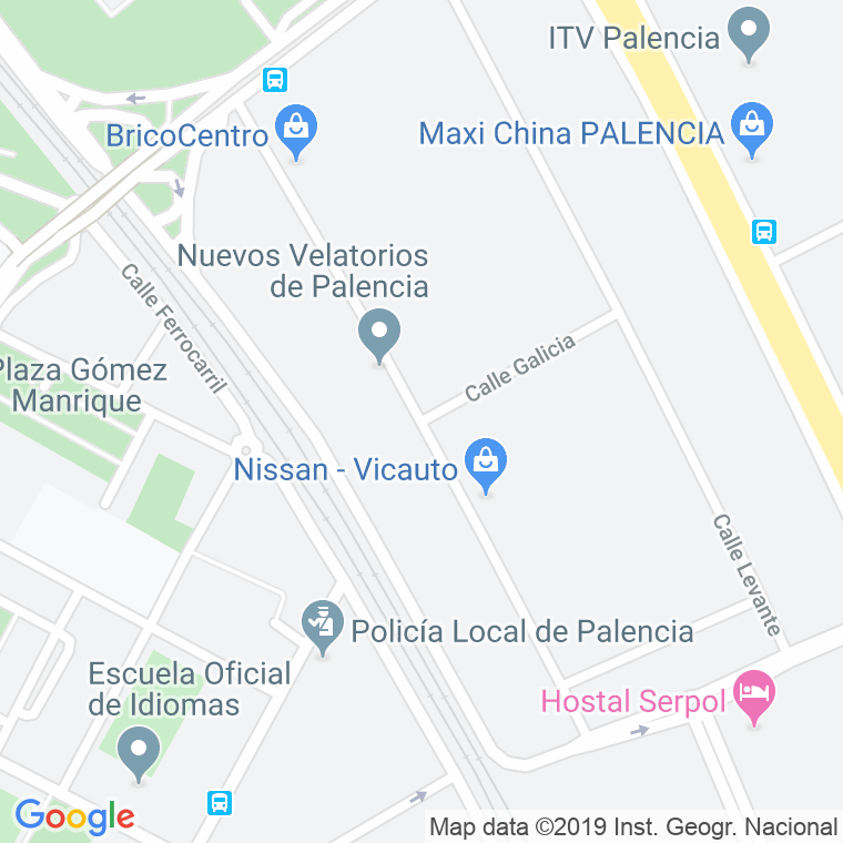 Código Postal calle Extremadura en Palencia