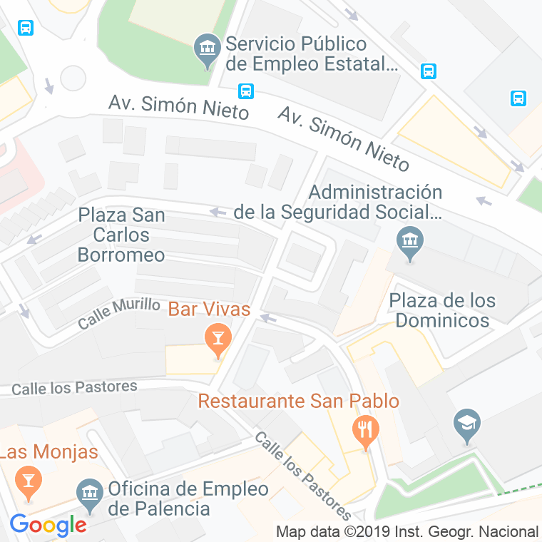 Código Postal calle Marques De Santillana en Palencia