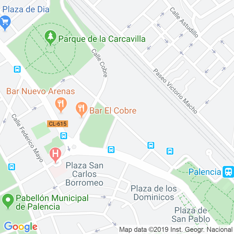 Código Postal calle Pedro Berruguete en Palencia