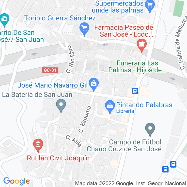 Código Postal calle San Francisco, plaza en Las Palmas de Gran Canaria