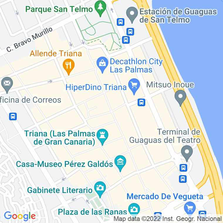 Código Postal calle Triana en Las Palmas de Gran Canaria
