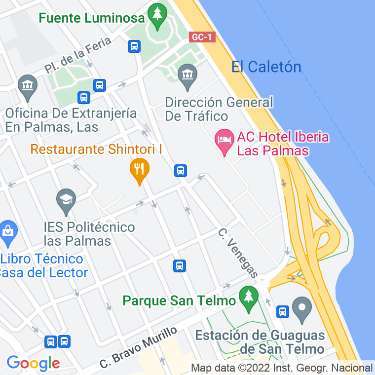 Código Postal calle Venegas en Las Palmas de Gran Canaria