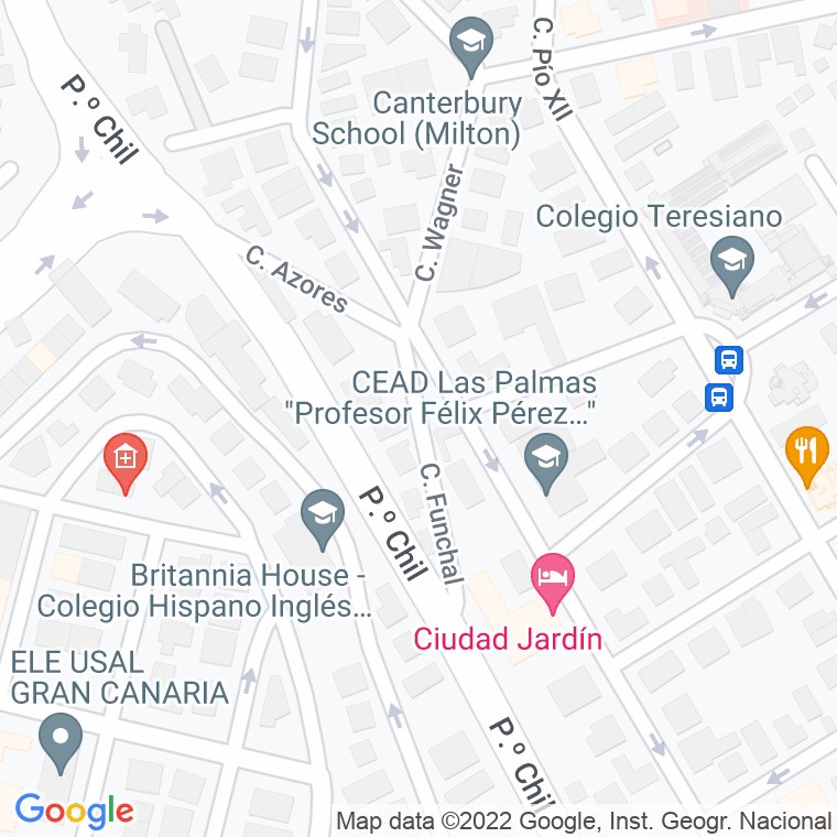 Código Postal calle Funchal en Las Palmas de Gran Canaria