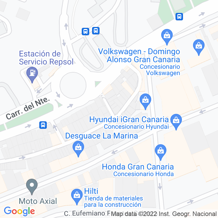 Código Postal calle Gabriel Mejias Pombo, plaza en Las Palmas de Gran Canaria