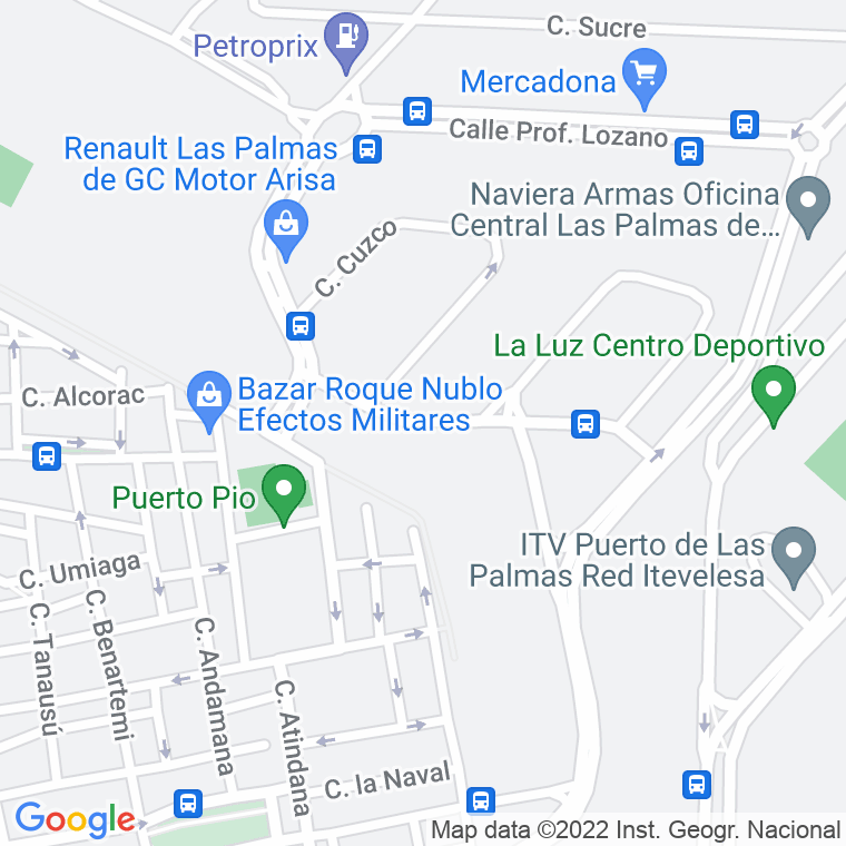 Código Postal calle Catamarca en Las Palmas de Gran Canaria