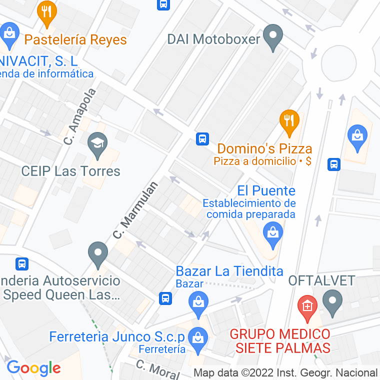 Código Postal calle Gladiolo en Las Palmas de Gran Canaria