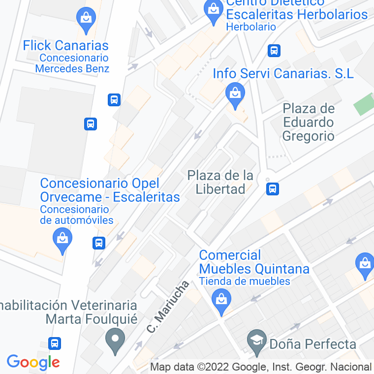 Código Postal calle Libertad, De La, plaza en Las Palmas de Gran Canaria