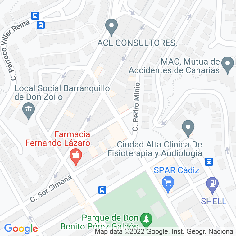 Código Postal calle Inesilla en Las Palmas de Gran Canaria