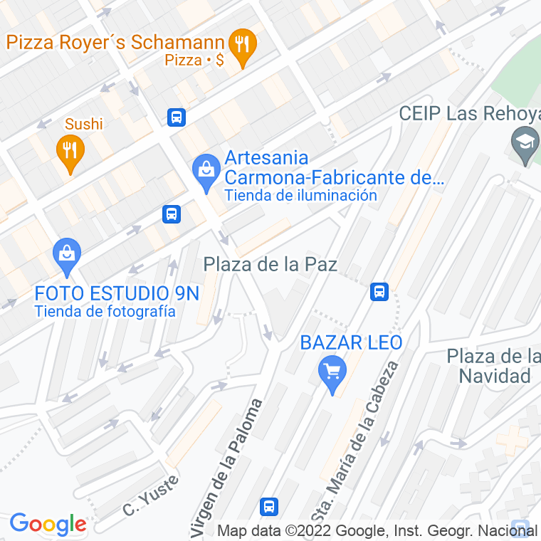 Código Postal calle Paz, De La, plaza en Las Palmas de Gran Canaria