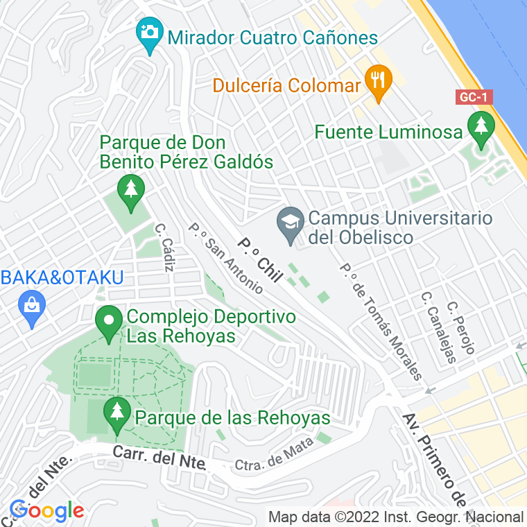 Código Postal calle Ladera De Cuyas en Las Palmas de Gran Canaria