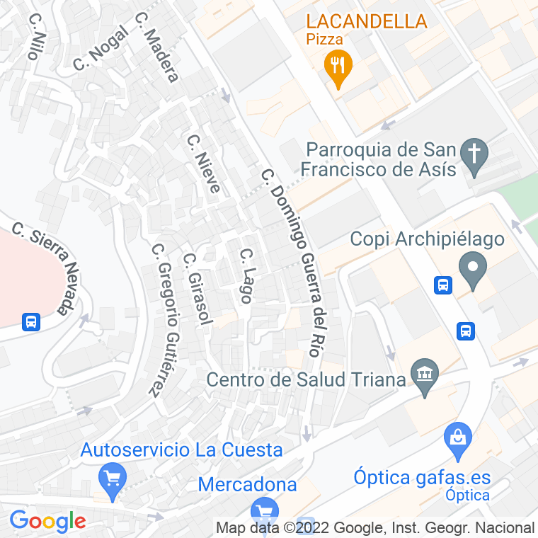 Código Postal calle Luna en Las Palmas de Gran Canaria