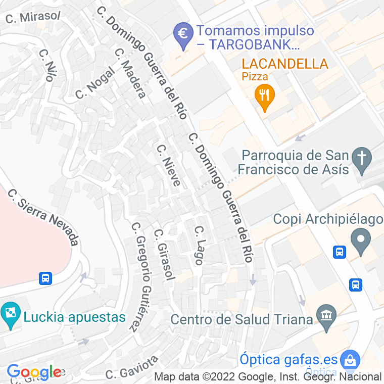 Código Postal calle Milagro en Las Palmas de Gran Canaria