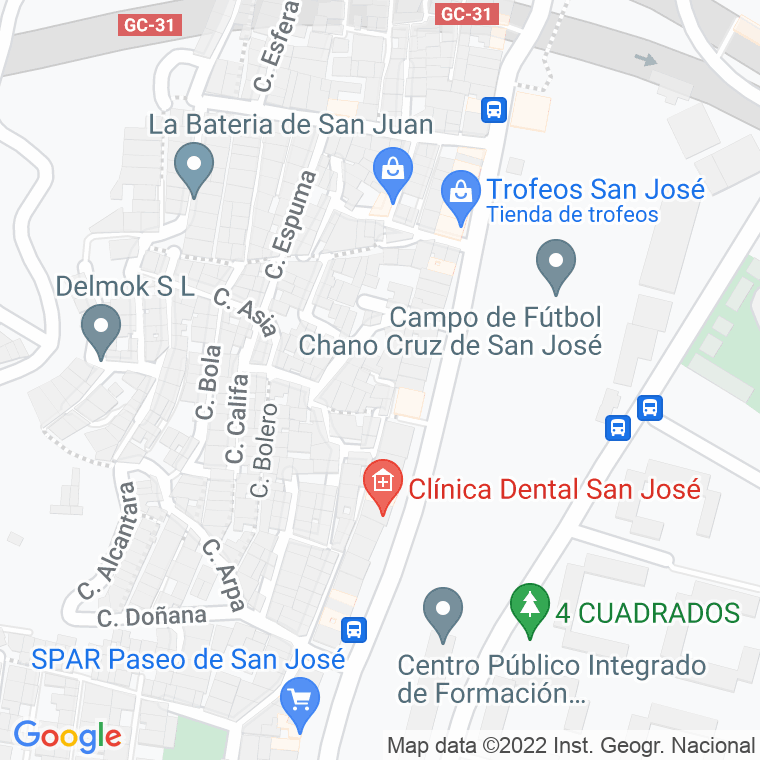 Código Postal calle Canal en Las Palmas de Gran Canaria