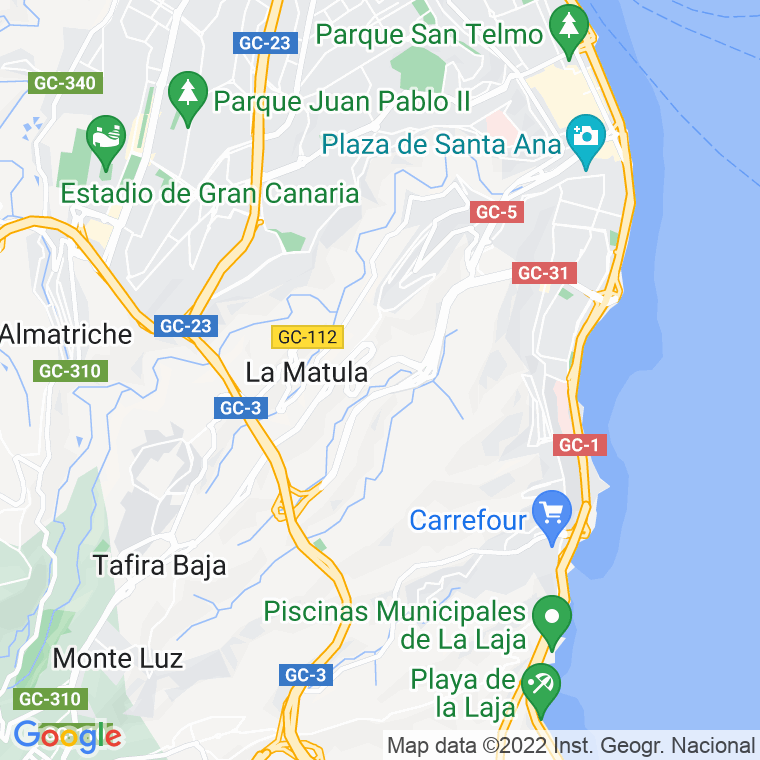 Código Postal calle Caprania en Las Palmas de Gran Canaria