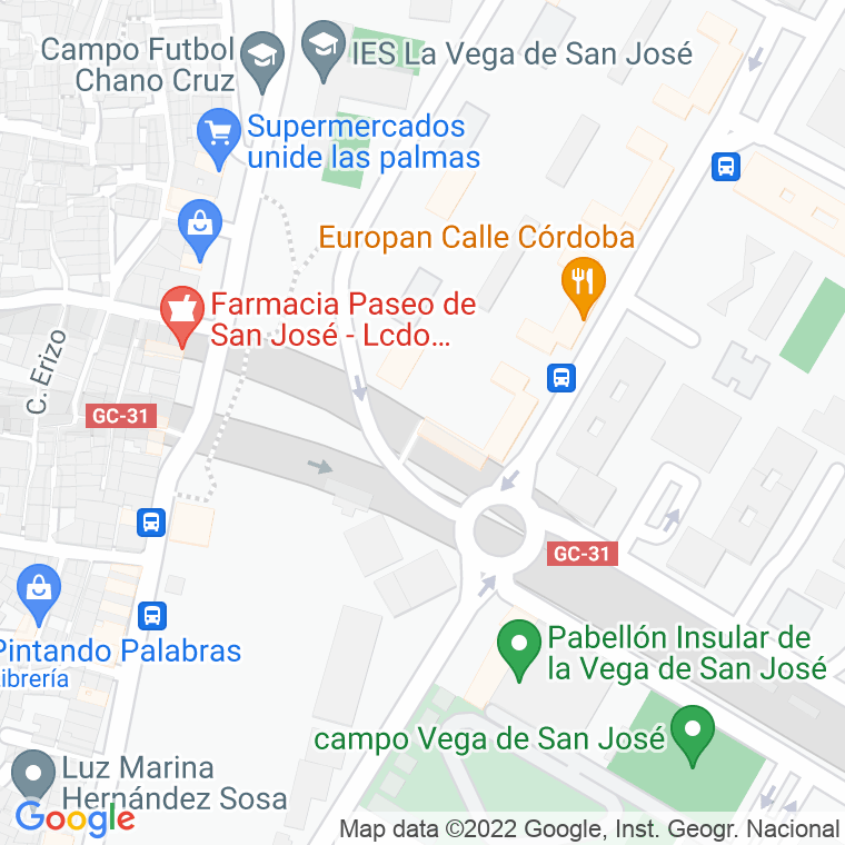 Código Postal calle Canales, pasaje en Las Palmas de Gran Canaria