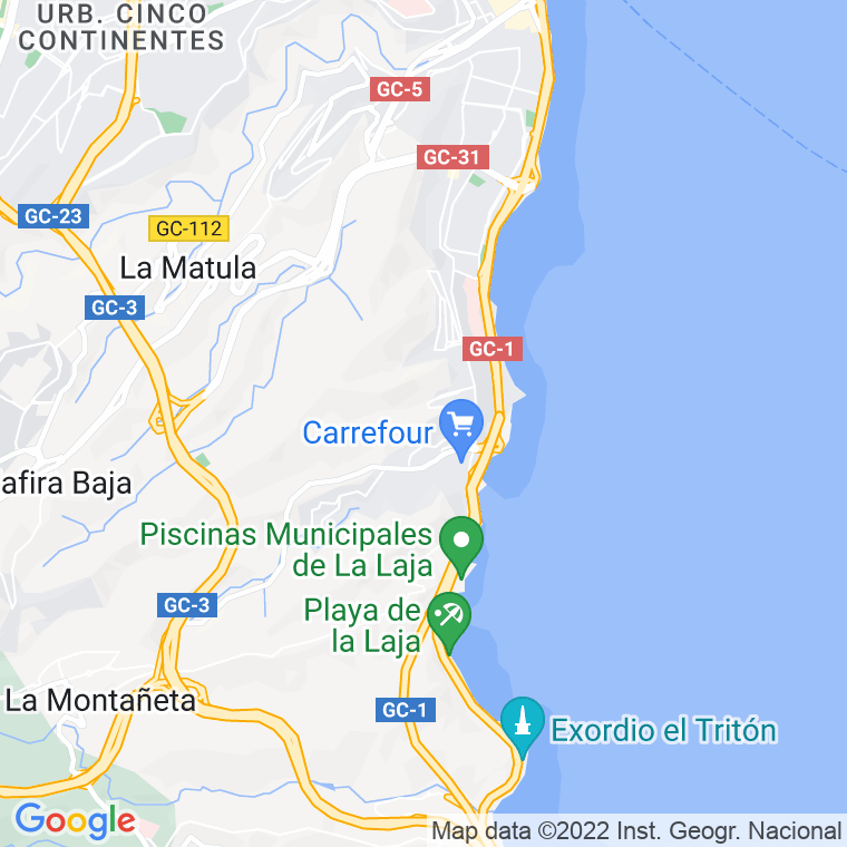 Código Postal calle Mero, El en Las Palmas de Gran Canaria
