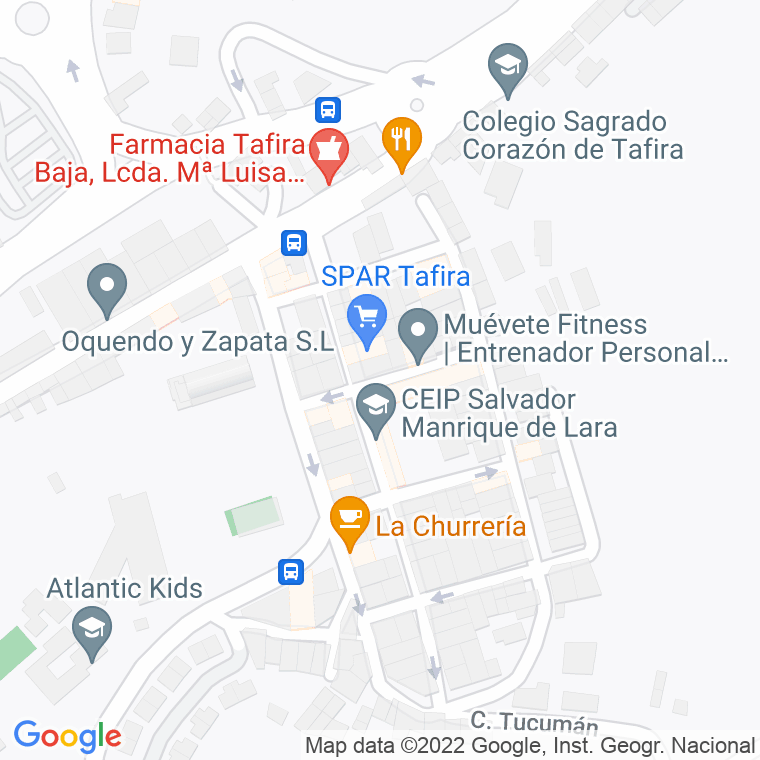 Código Postal calle Formosa (Tafira Baja) en Las Palmas de Gran Canaria