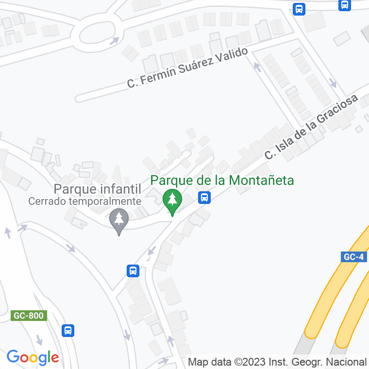 Código Postal calle Isla De Alegranza (La Montañeta) en Las Palmas de Gran Canaria