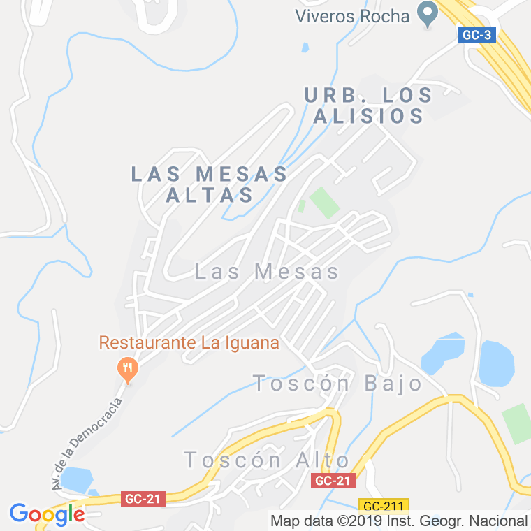 Código Postal de Mesas Bajas, Las en Las Palmas