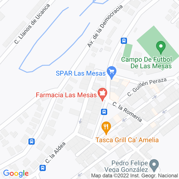 Código Postal calle Arzobispo Romero (Las Mesas) en Las Palmas de Gran Canaria