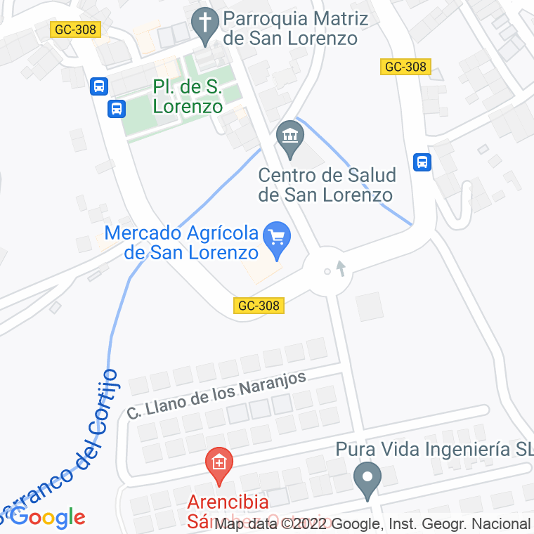 Código Postal calle Barriales, Los (S.lorenzo) en Las Palmas de Gran Canaria