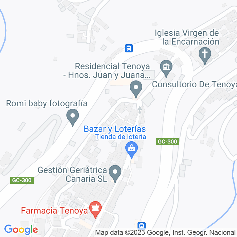 Código Postal calle Cedro (Tenoya) en Las Palmas de Gran Canaria