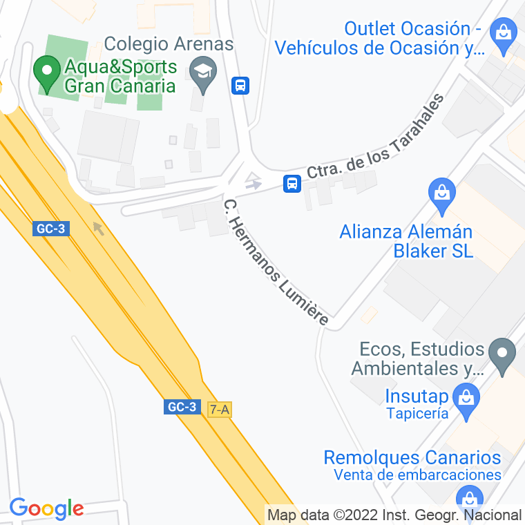 Código Postal calle Hermanos Lumiere en Las Palmas de Gran Canaria