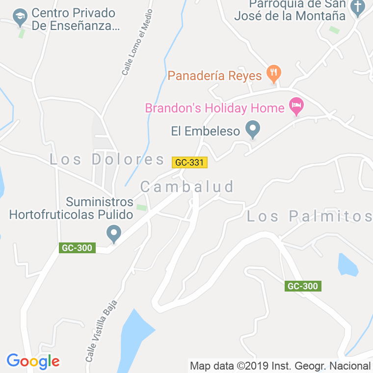 Código Postal de Cambalud en Las Palmas