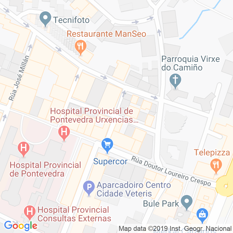Código Postal calle Gonzalo Gallas en Pontevedra
