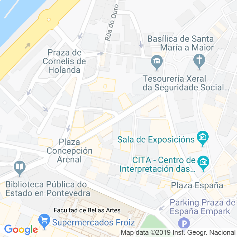 Código Postal calle Condesa Pardo Bazan en Pontevedra