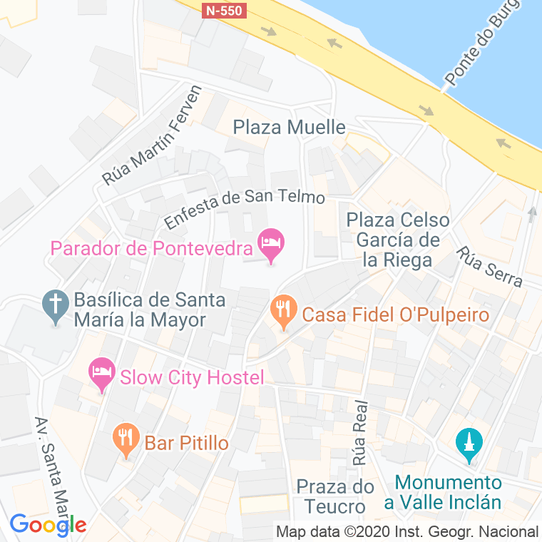 Código Postal calle Correira, Da en Pontevedra