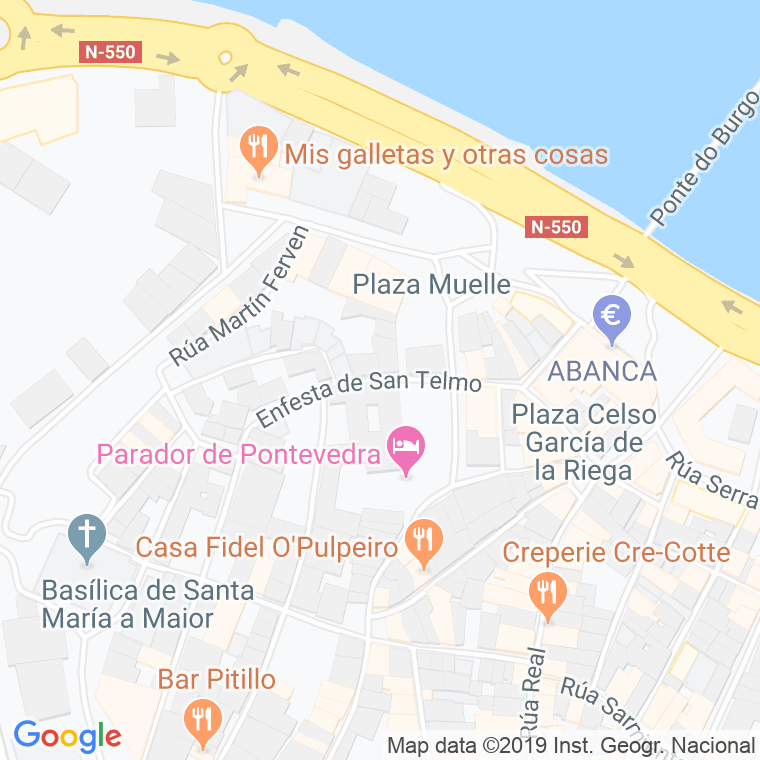 Código Postal calle Enfesta, Da en Pontevedra