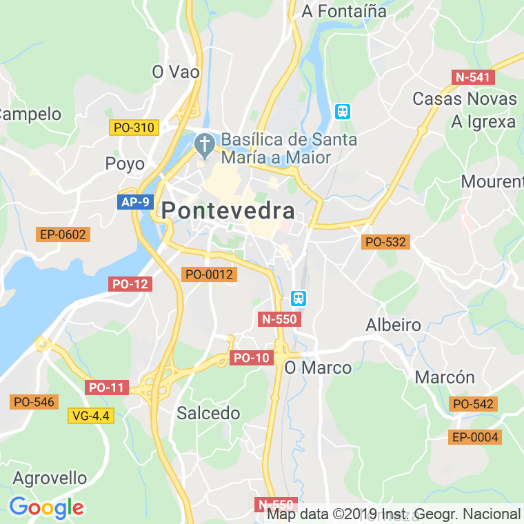 Código Postal calle Gorgullon en Pontevedra