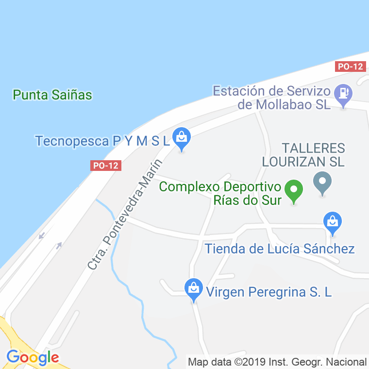 Código Postal calle Muiños en Pontevedra
