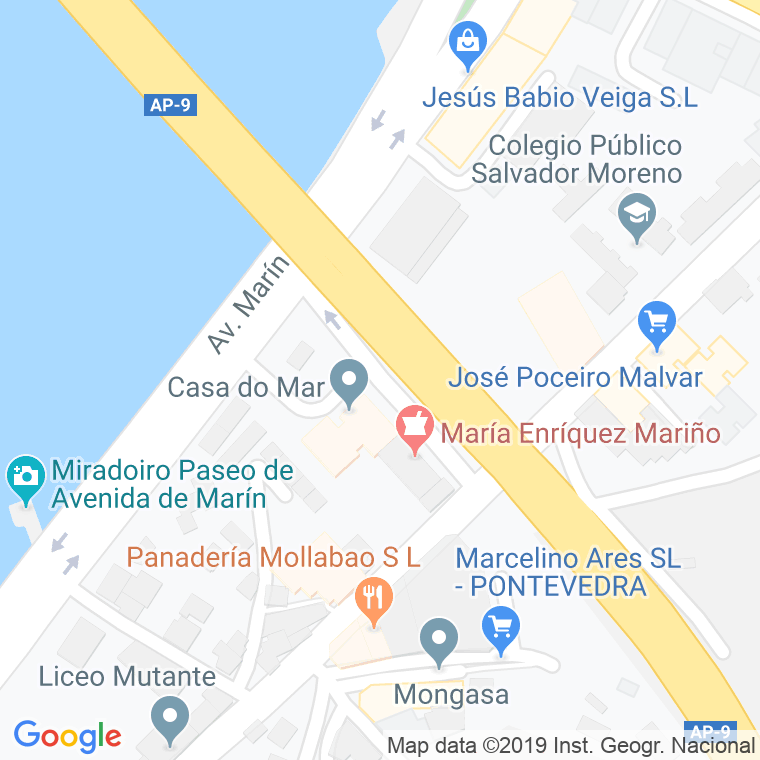Código Postal calle Simon Bolivar en Pontevedra