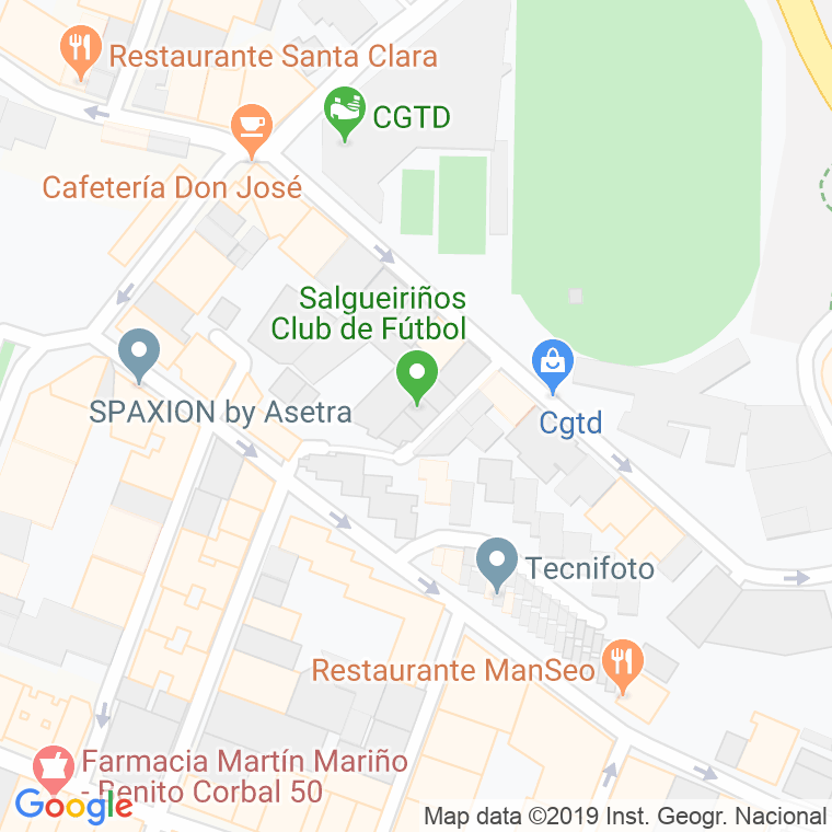 Código Postal calle Salgueiriños De Arriba en Pontevedra