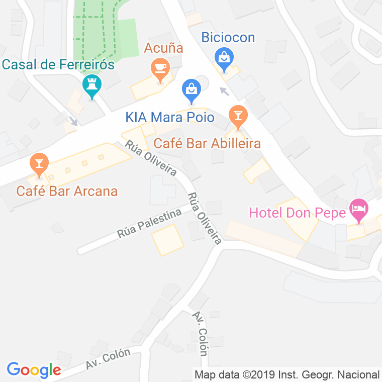 Código Postal calle Oliveira en Pontevedra